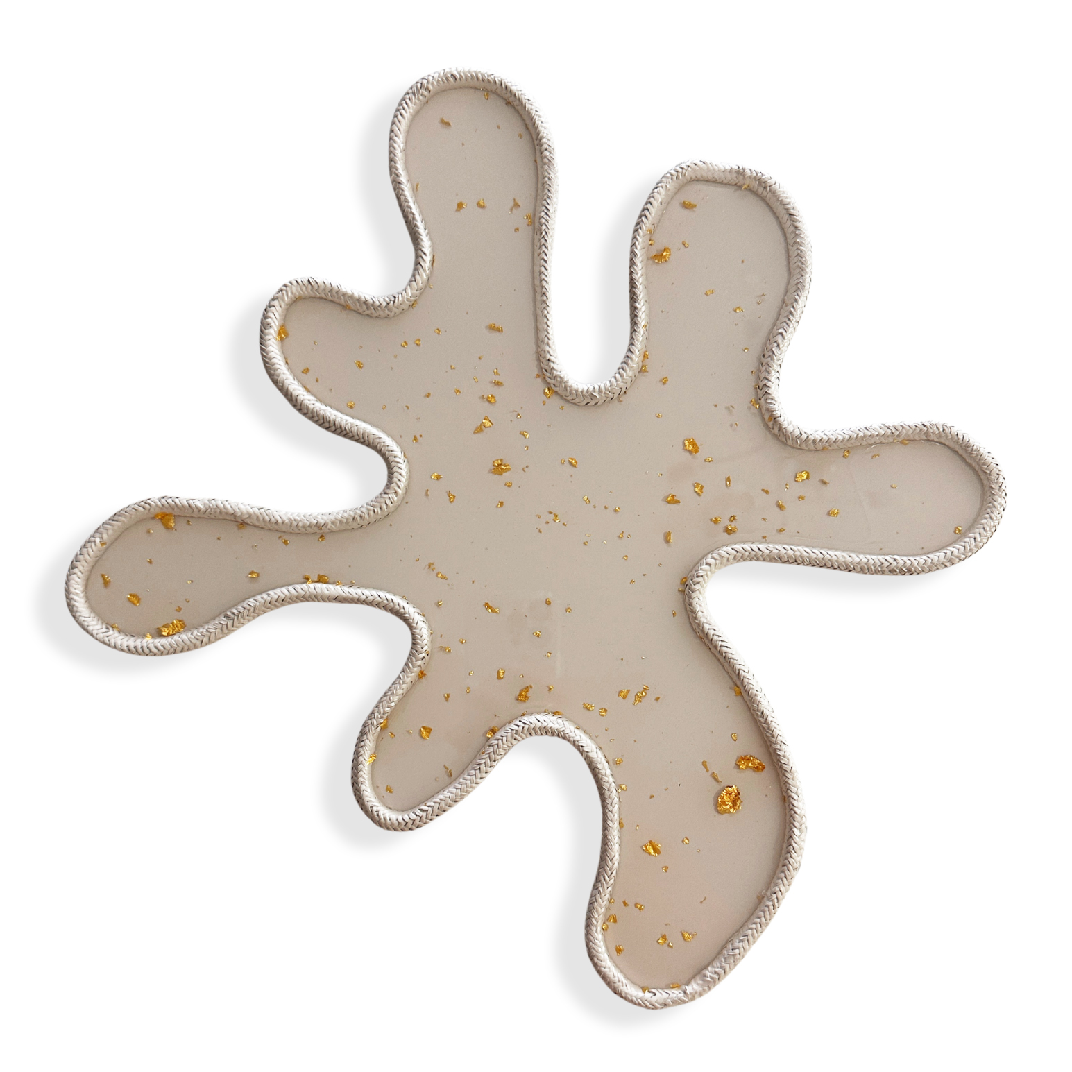 Breathe Beige Spinner 10x10 art by Gina-Tyquiengco