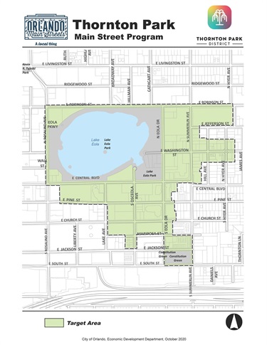 Thornton Park District Boundary Map