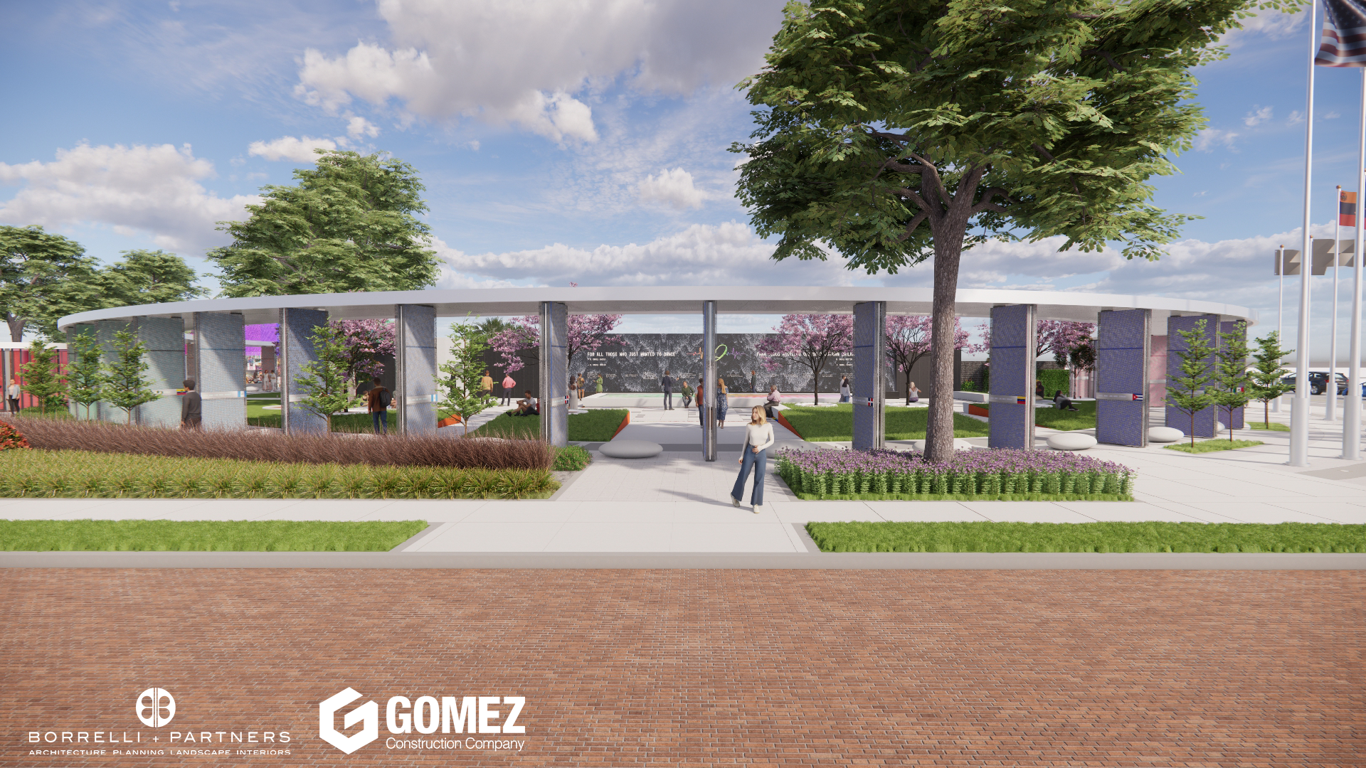 rendering of pulse memorial plaza