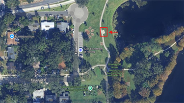 Location of Pet Memorial at Greenwood Urban Wetlands