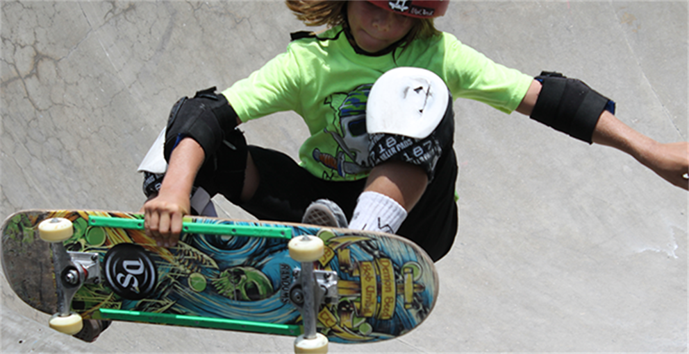 child skateboarding